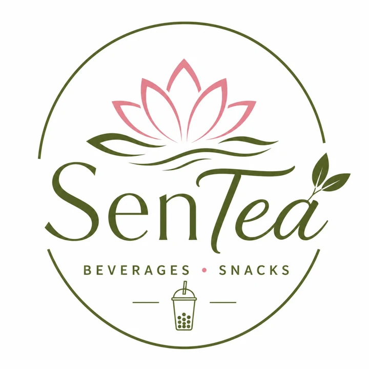 SenTea lotus and tea logo